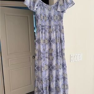 Vineyard Vines Lavender Floral Maxi Dress